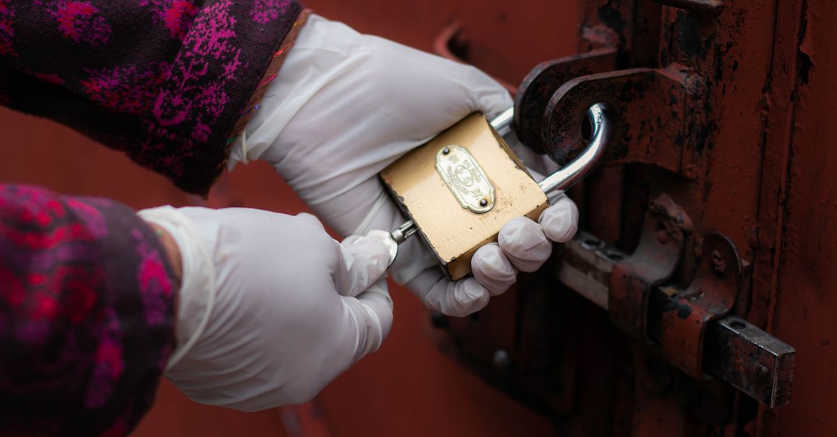locksmith unlocking front door — Bay Terrace Locksmith